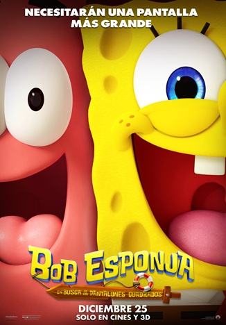 cartel Bob Esponja:Busca pantalones cuadrados