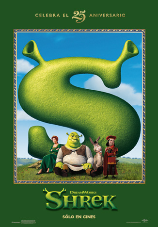 cartel Shrek 25 Aniversario