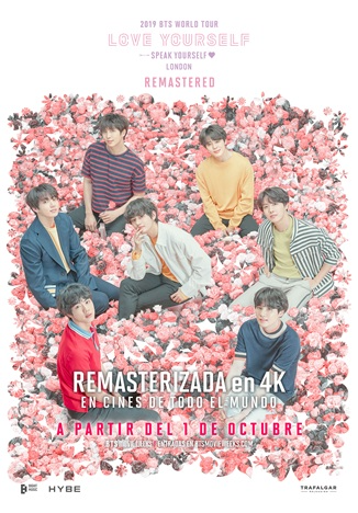 cartel BTS 2019 'SPEAK YOURSELF' LONDON Remasterizado