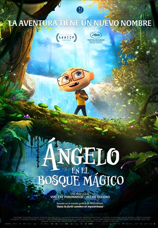 cartel Ángelo en el bosque mágico