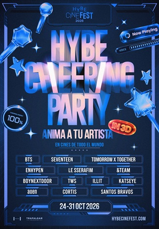 cartel HYBE CHEERING PARTY
